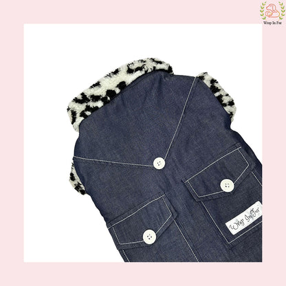 FurDenim Dog Jacket – Soft Fleece & Cool Look