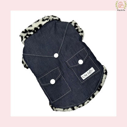 FurDenim Dog Jacket – Soft Fleece & Cool Look