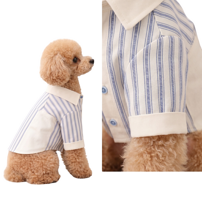 Classic Stripe Formal Dog Shirt