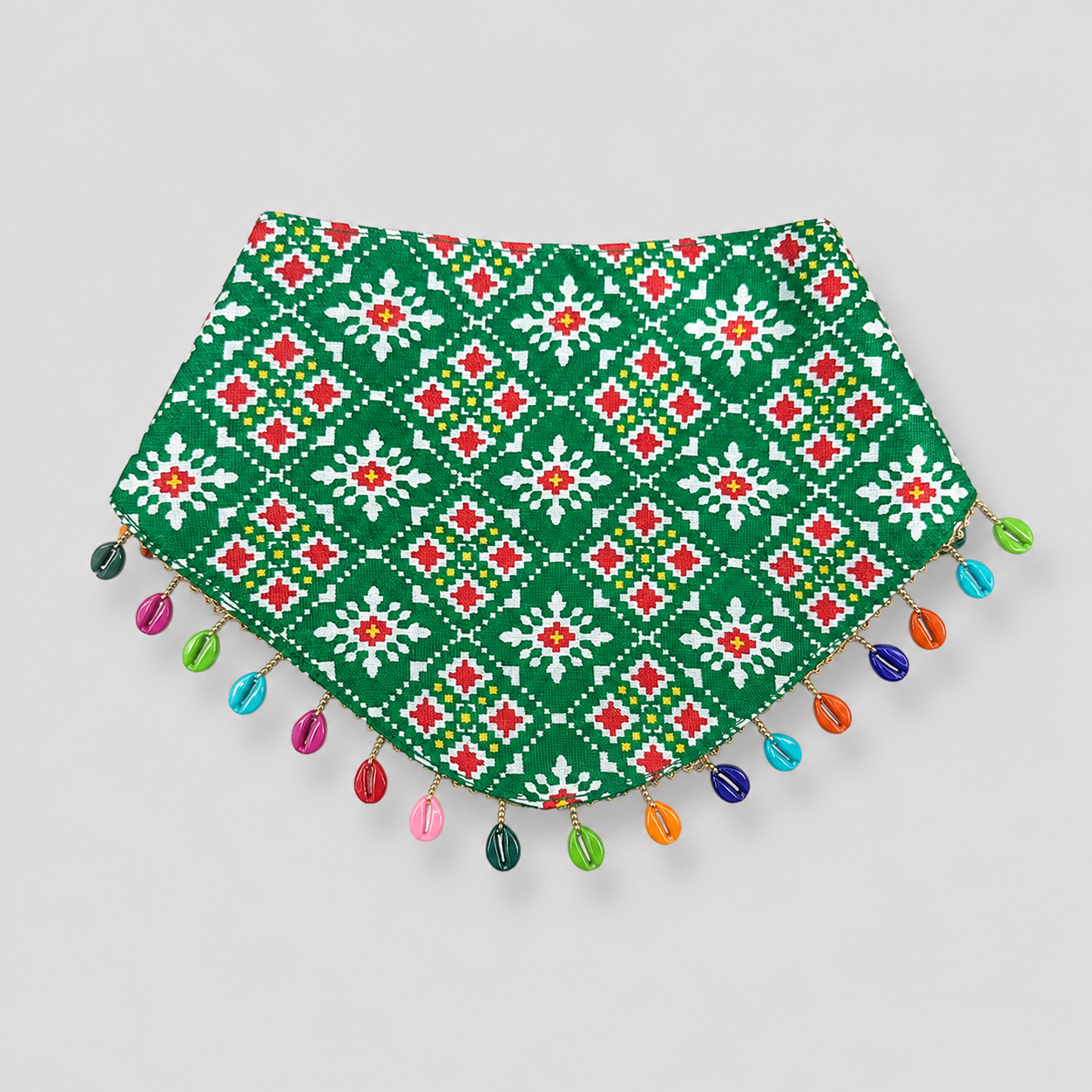 Green Ethnic Dog Bandana