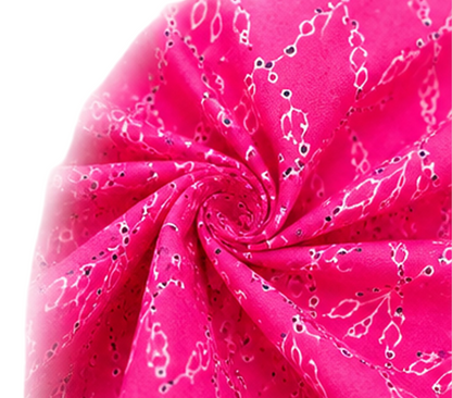 Hot Pink Embroidered Dog Princess Frock