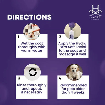 Hydra Extra Soft Face & Body Shampoo for Dogs & Cats 1L