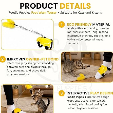 Foot-Mounted Cat Teaser Toy 