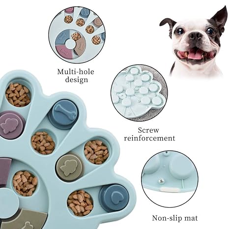 Interactive Dog Food Puzzle Toy Slow Feeder