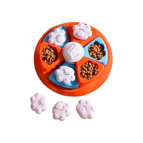 Interactive Dog Puzzle Feeder Bowl with Treat Dispenser