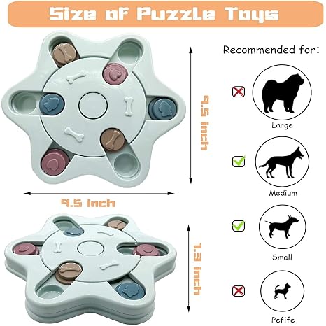 Interactive Dog Puzzle Toy Slow Feeder for IQ Training