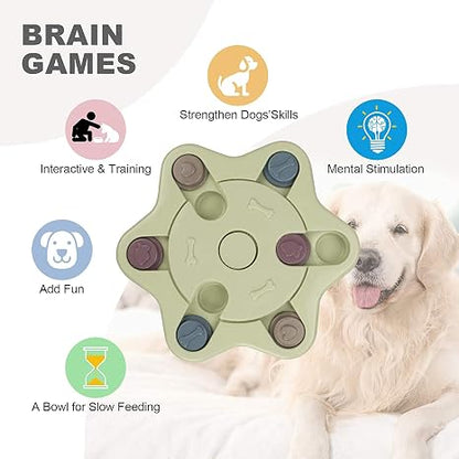 Interactive Dog Puzzle Toy Slow Feeder for IQ Training