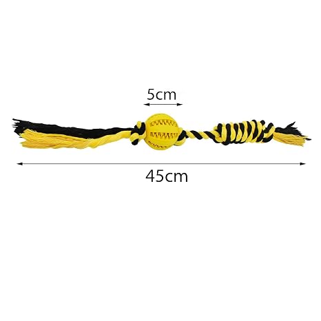 Interactive Rubber Rope Ball Dog Toy