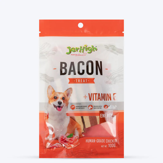 JerHigh Bacon Dog Treats - 100g