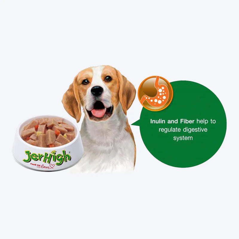 JerHigh Chicken & Vegetable in Gravy Wet Dog Food - 120g