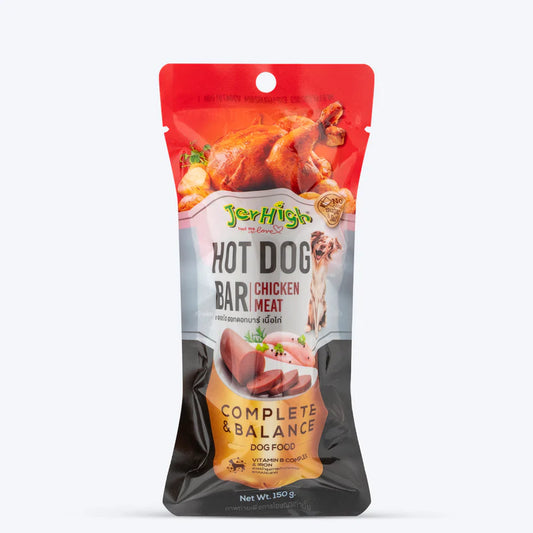 JerHigh Hotdog Bar Chicken Dog Treat - 150g