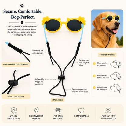 Kitty Bloom Dog Sunglasses