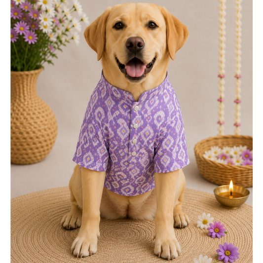 Lavender Ethnic Dog Kurta