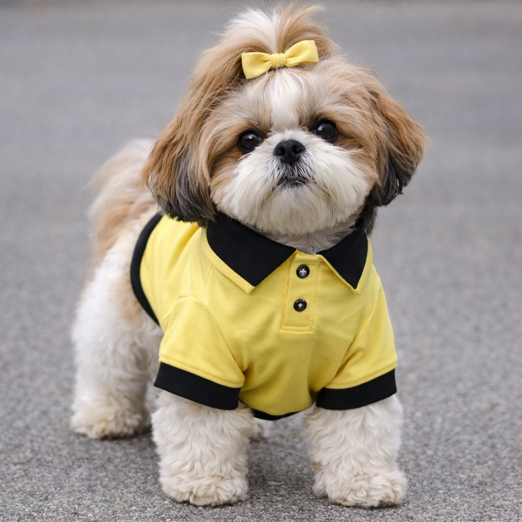 Lemon Polo T shirt for dogs