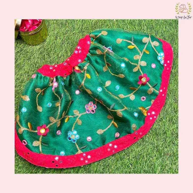 Luxury Dog Wedding Dress – Rose Bridal Lehenga Choli