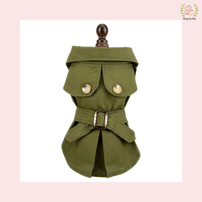 Luxury Green Dog Winter Coat – Warm, Stylish & Premium Fit