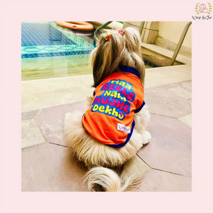 Maa Reels Nahi Mujhe Dekho tshirt for shih tzu