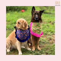 Mint Pink Floral Dog Bandana