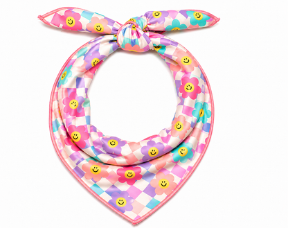 Multicolor Smiley Dog Bandana