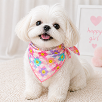 Multicolor Smiley Dog Bandana