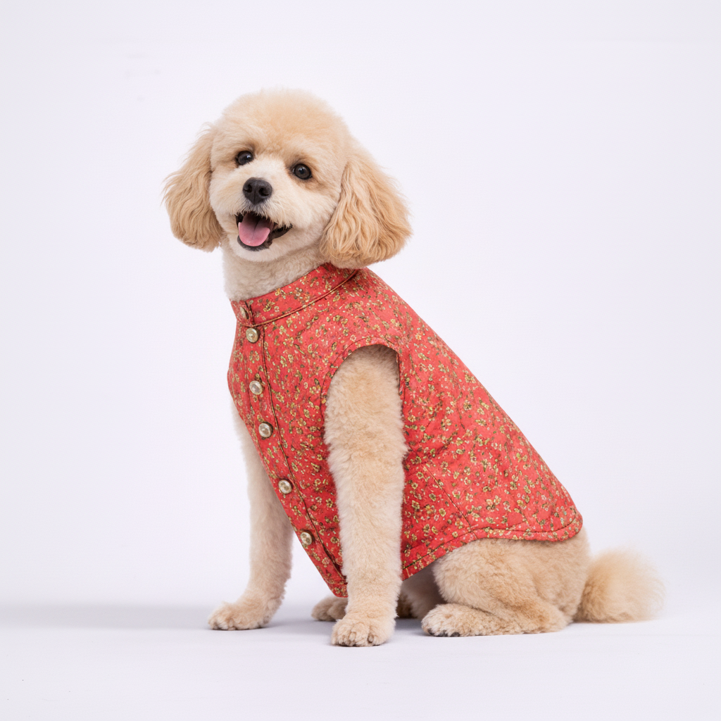 Pastel Red Dog Sherwani