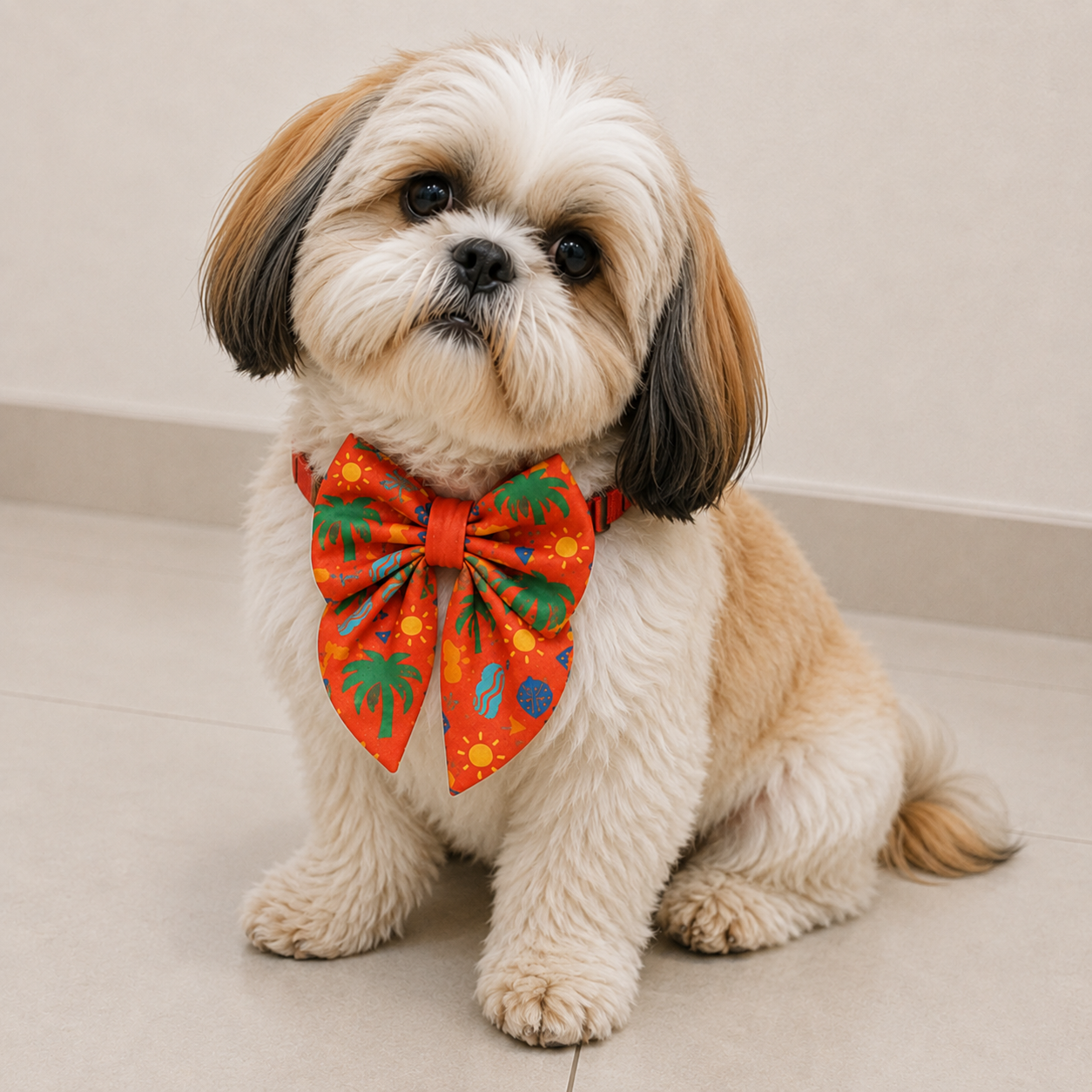 Palm Breeze Dog Bow Collar