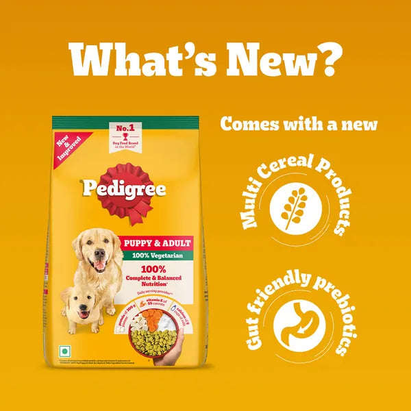 Pedigree Adult & Puppy 100% Vegetarian Dog Dry Food