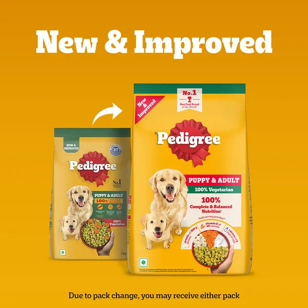 Pedigree Adult & Puppy 100% Vegetarian Dog Dry Food