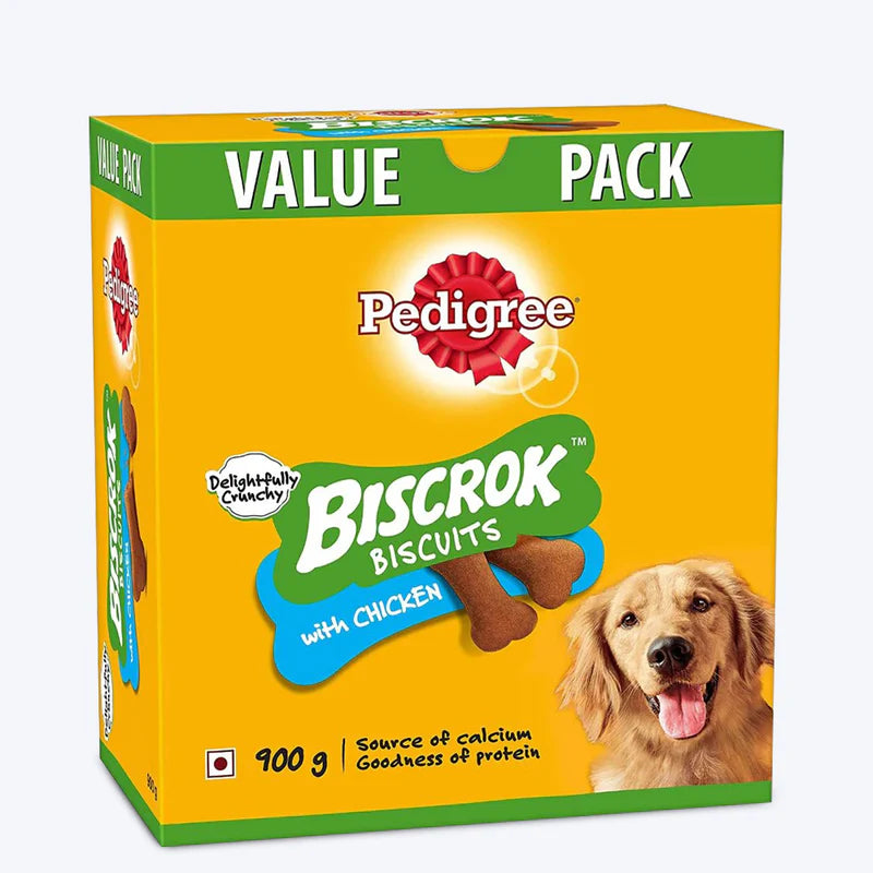 Pedigree Biscrok Chicken Flavour Dog Biscuits - 900g