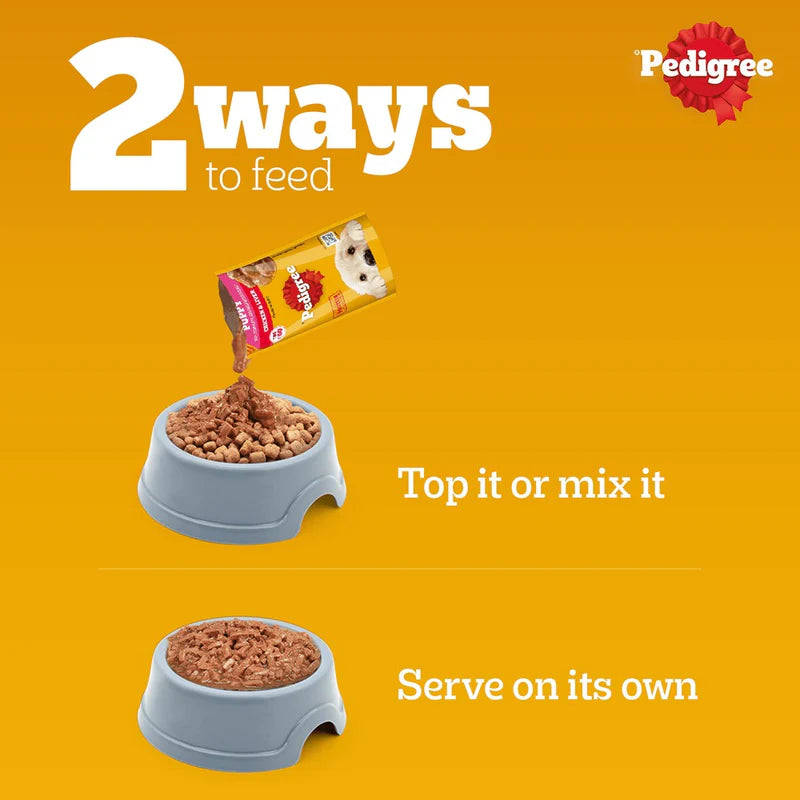Pedigree Puppy Chicken & Liver Chunks in Gravy Wet Dog Food - 130g