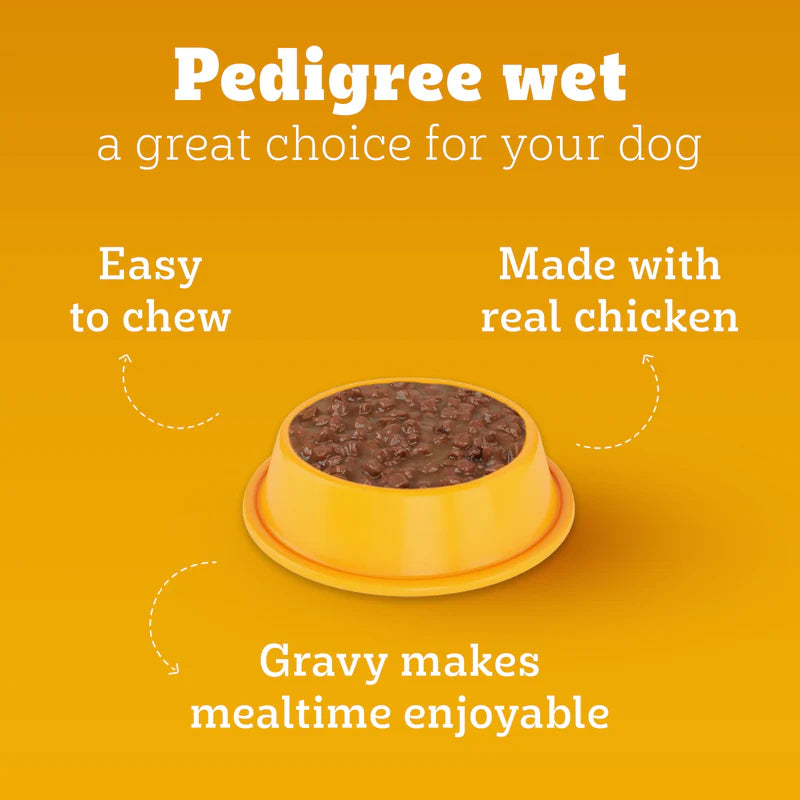 Pedigree Puppy Lamb Chunks in Gravy Wet Dog Food - 130g