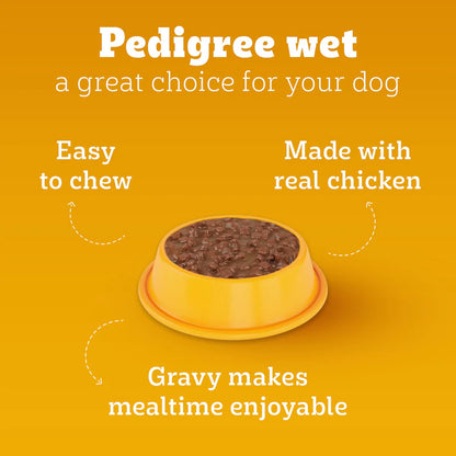 Pedigree Puppy Lamb Chunks in Gravy Wet Dog Food - 130g
