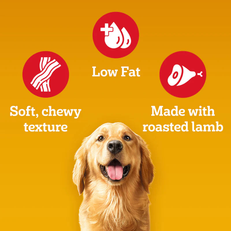 Pedigree Tasty Jerky Roasted Lamb Dog Treat - 70g