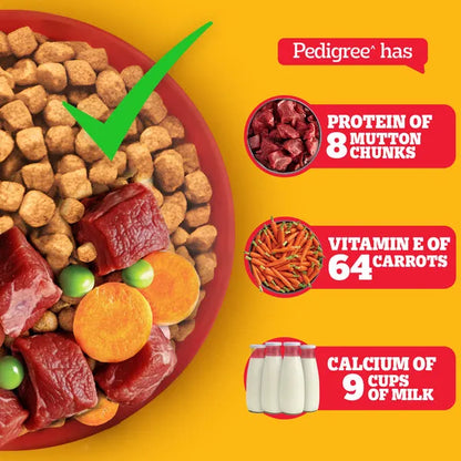 Pedigree Adult Dry Dog Food Meat & Rice