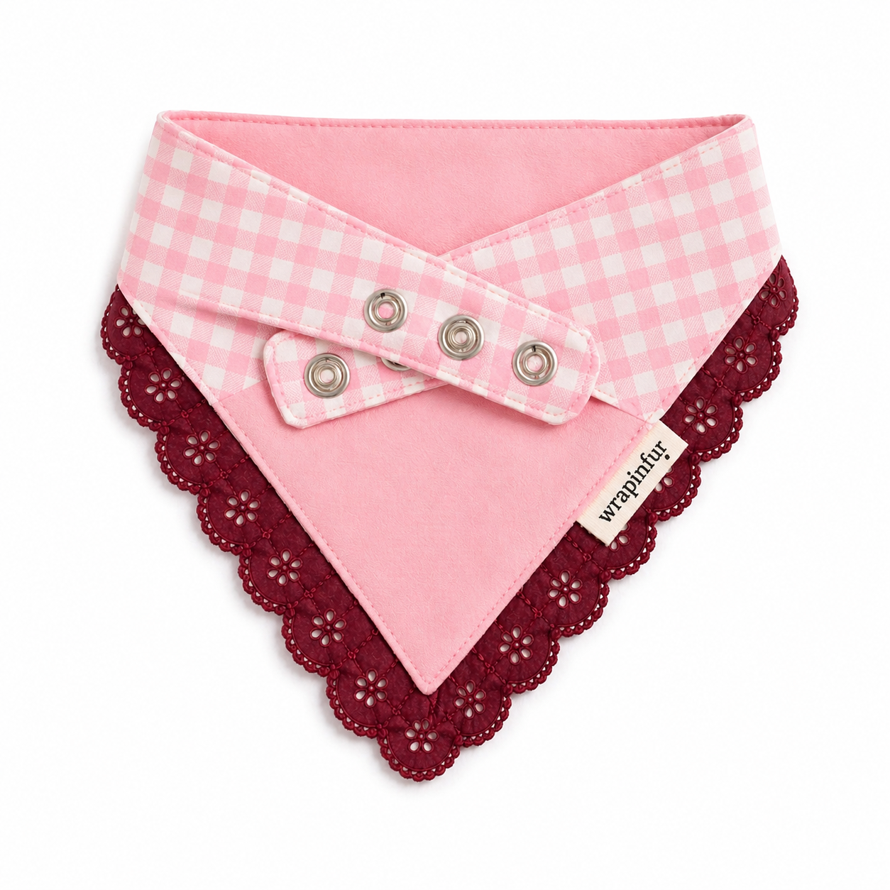 Personalised Gingham Dog Bandana