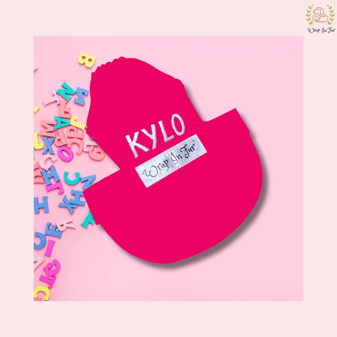 Personalised Pink Dog Cap