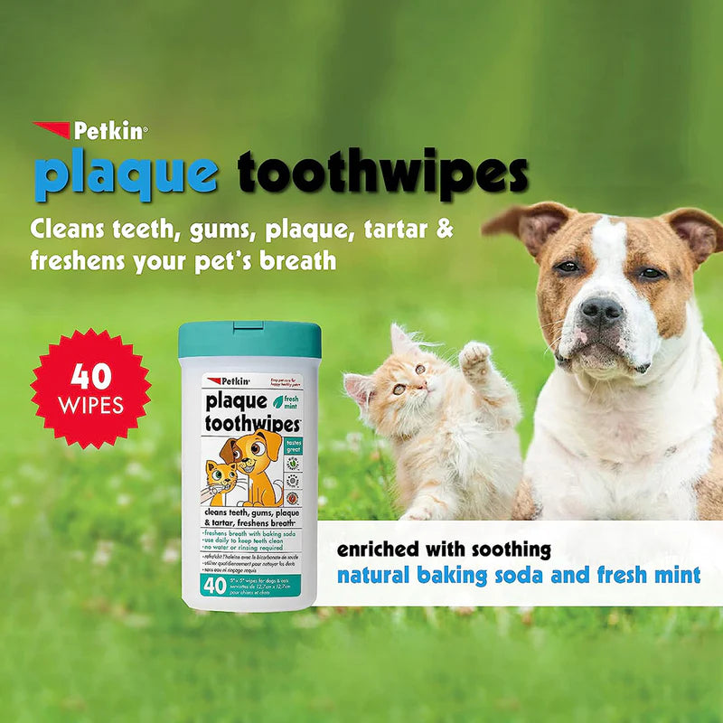 Petkin Toothwipes for Dogs & Cats