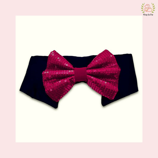 Pink Bow Collar Set for dogs