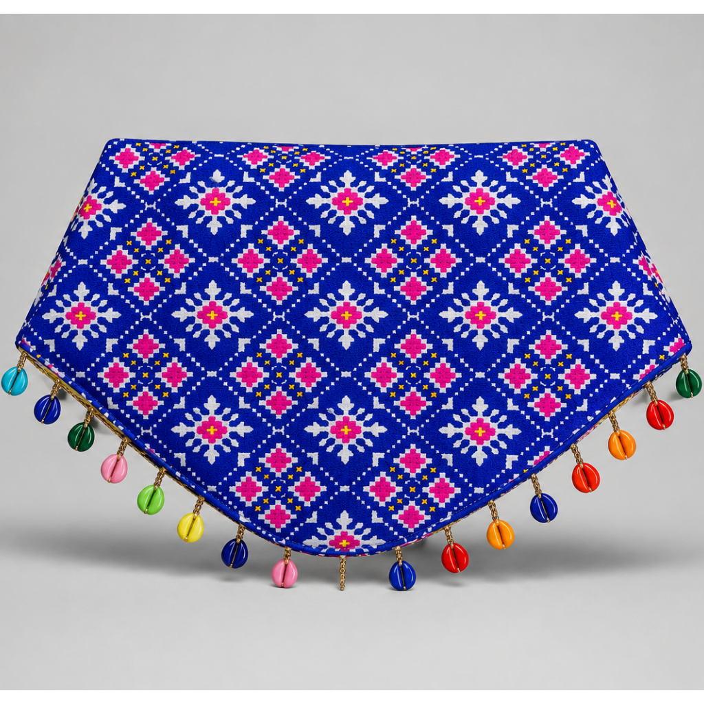 Blue Ethnic Dog Bandana