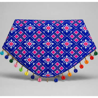 Blue Ethnic Dog Bandana