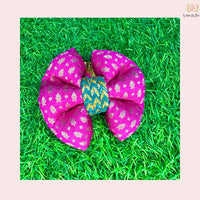 Pink Festive Dog Bow for party and wedding