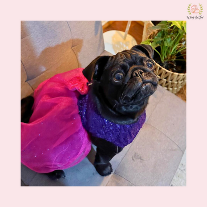 Pink Bling Wedding Frock – Luxury Dog Bride Dress Outfit
