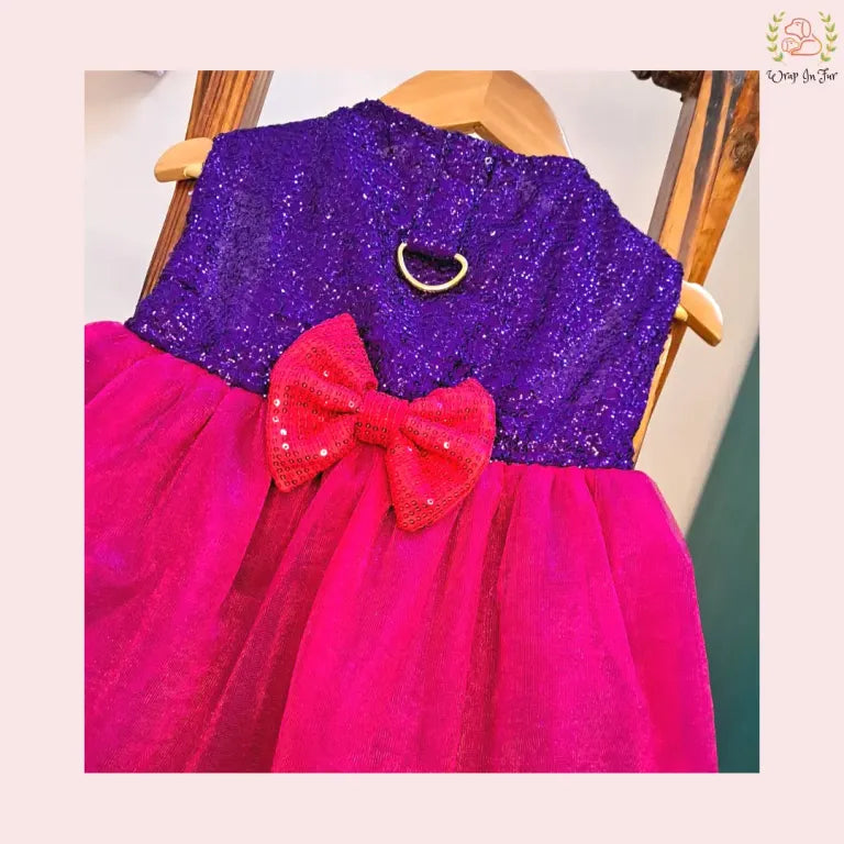 Pink Bling Wedding Frock – Luxury Dog Bride Dress Outfit