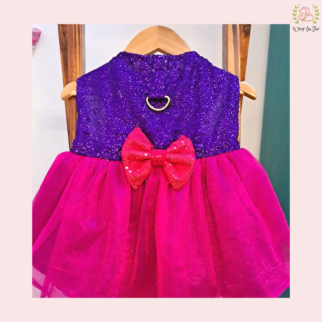 Pink Bling Wedding Frock – Luxury Dog Bride Dress Outfit