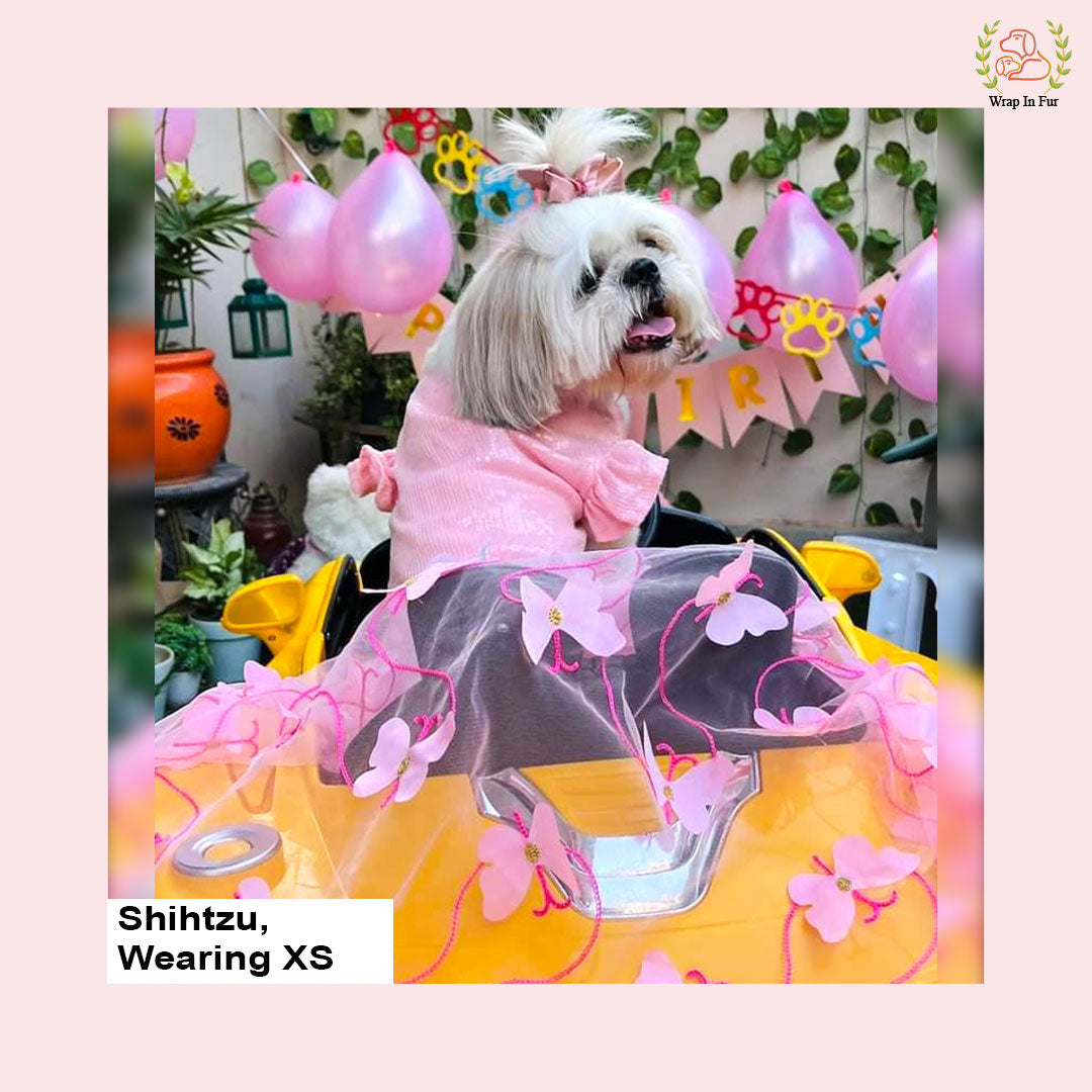 Pink Fairy Dog Wedding Dress Princess Bridal Gown for Pets - XS Pink Fairy Dog Wedding Dress Princess Bridal Gown for Pets - XS