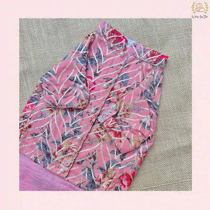 Pink Floral Dog Kurta Shirt - Traditional Indian Dog Ethnic Wear