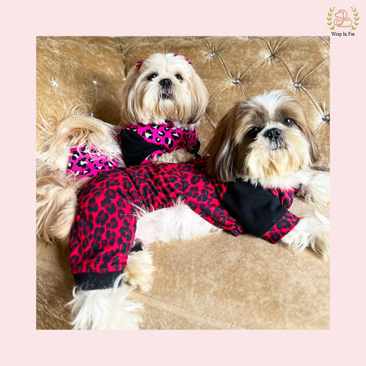 Pink Leo Dog Jumpsuit – Soft, Stylish & Warm