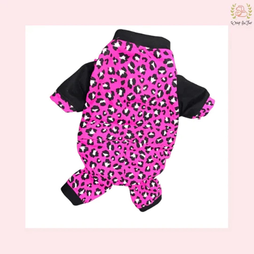 Pink Leo Dog Jumpsuit – Soft, Stylish & Warm