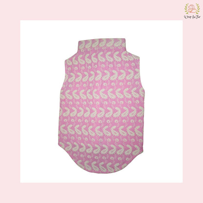 Pink Nawab Dog Kurta Vest - Premium Embroidered Indian Dog Ethnic Wear