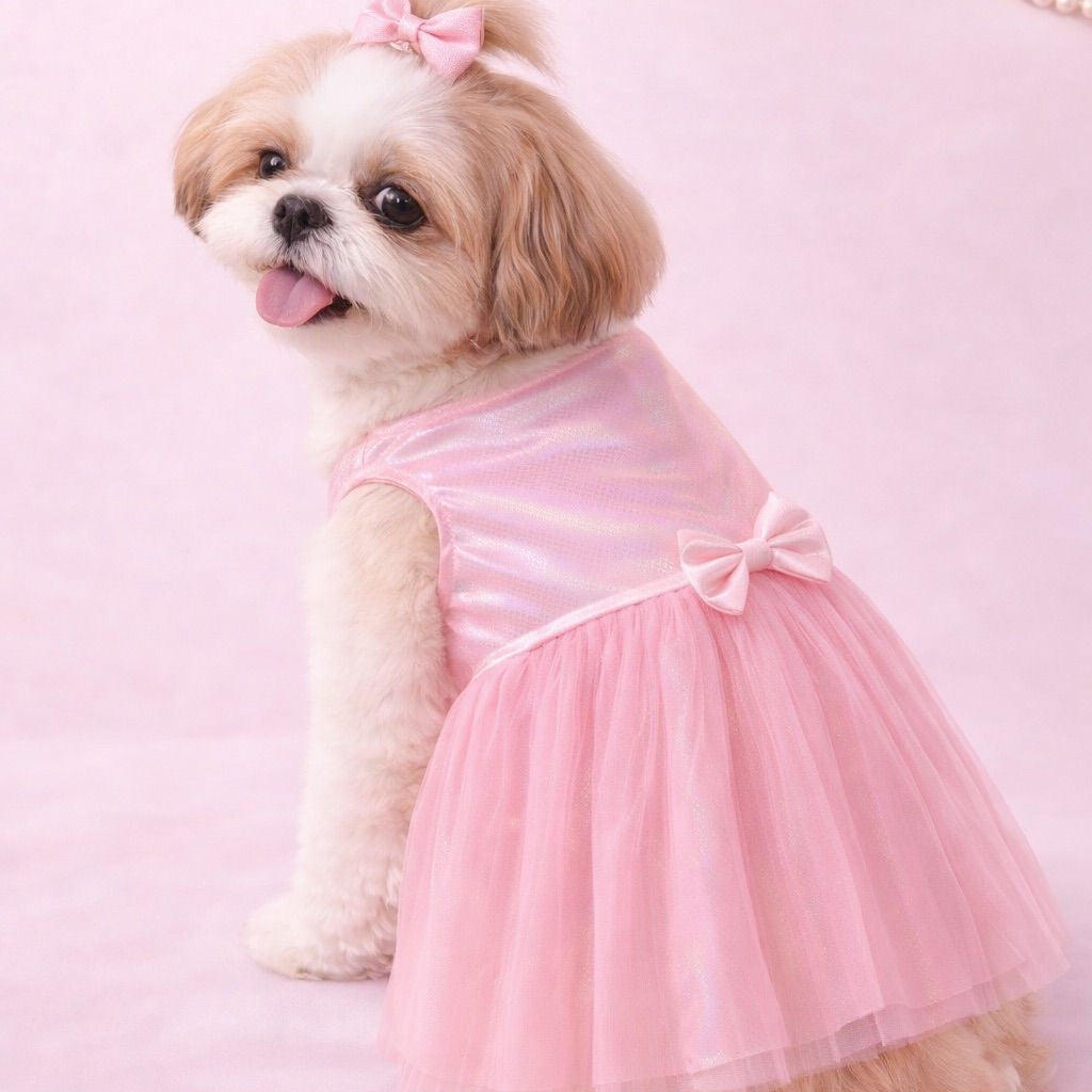 Pink Tutu Dog Dress Frock